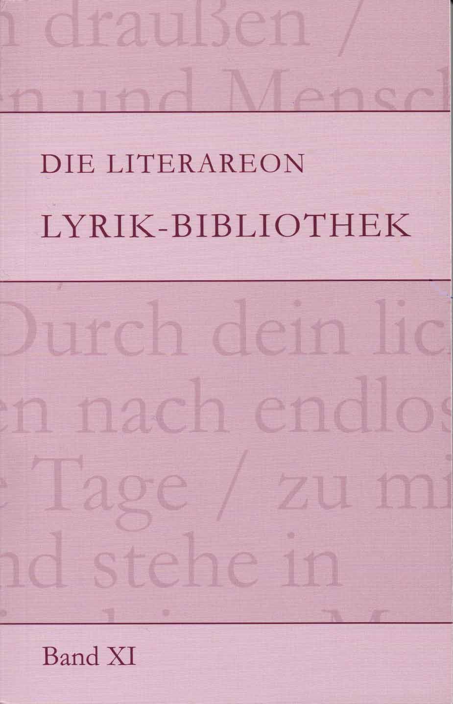 Literareon Lyrik-Bibliothek Band XI