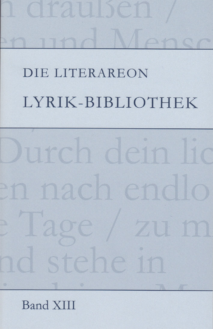 Literareon Lyrik-Bibliothek Band XIII